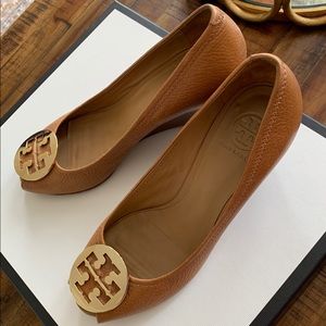 Tory Burch Wedge Sandals, Tan color
